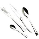 Axyaa Silver Stainless Steel Cutlery Set: 4Pcs Dinnerware Fork Knife Teaspoon