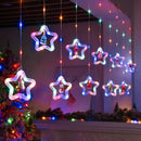 Axyaa LED Christmas String Lights Star Santa Claus Decoration for Bedroom Living Room