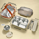Axyaa Stainless Steel Bento Lunch Box with Lid | Durable Food Container for Kids