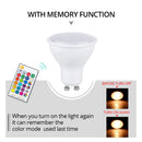 Axyaa 10W RGBW LED Light Bulb Spotlight with Remote Control - Home Decoration