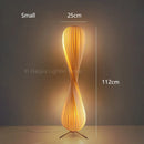 Axyaa Japanese Style Wooden Floor Lamp LED Bedroom Living Room Stand Light