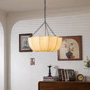 Wabi Sabi Retro Fabric Pendant Lights by Axyaa: Adjustable Chandelier for Home Decor