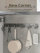 Axyaa Wall Hanging Clothes Hanger Coat Hook Organizer Storage Kitchen Accessory