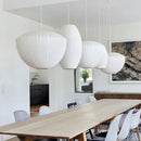 Axyaa Silk LED Pendant Lights: Elegant Wabi-sabi Chandeliers for Dining & Restaurant Decor