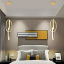 Axyaa Gold Steel LED Pendant Light for Home Decor & Stairs