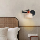 Axyaa Yellow Travertine LED Wall Lamp Sconce, Modern Black Iron Arm for Indoor Lighting