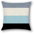 Axyaa Light Blue Linen Cushion Cover - 40x40 to 60x60 Pillowcase