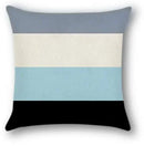 Axyaa Light Blue Linen Cushion Cover - 40x40 to 60x60 Pillowcase