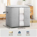 Axyaa Clothes Storage Bag: Quilt Organizer Box with Handle - Home Pillow Blanket Wardrobe Organizer