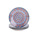 Axyaa Bohemian Style Ceramic Dessert Plate Set - 6/12 Piece, 8.5 Inch