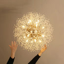 Axyaa Sparkle Ball LED Chandelier - Unique Crystal Lighting for Home & Restaurant