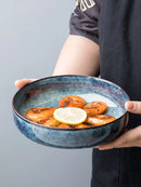Axya Ceramic Salad Bowl - Nordic Design Deep Plate for Personalized Dining