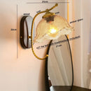 Axyaa Modern Iron Glass LED Wall Lights for Home Decor, 4w Bedside Lamp