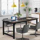 Axyaa 63” Executive Desk: Modern Business Furniture with Thicken Frame