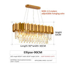 Axyaa Crystal Chandelier: Black Aluminum Luxury Pendant Light for Living Room and Hotel