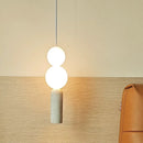 Cream Wabi Sabi Bedroom Pendant Light by Axyaa