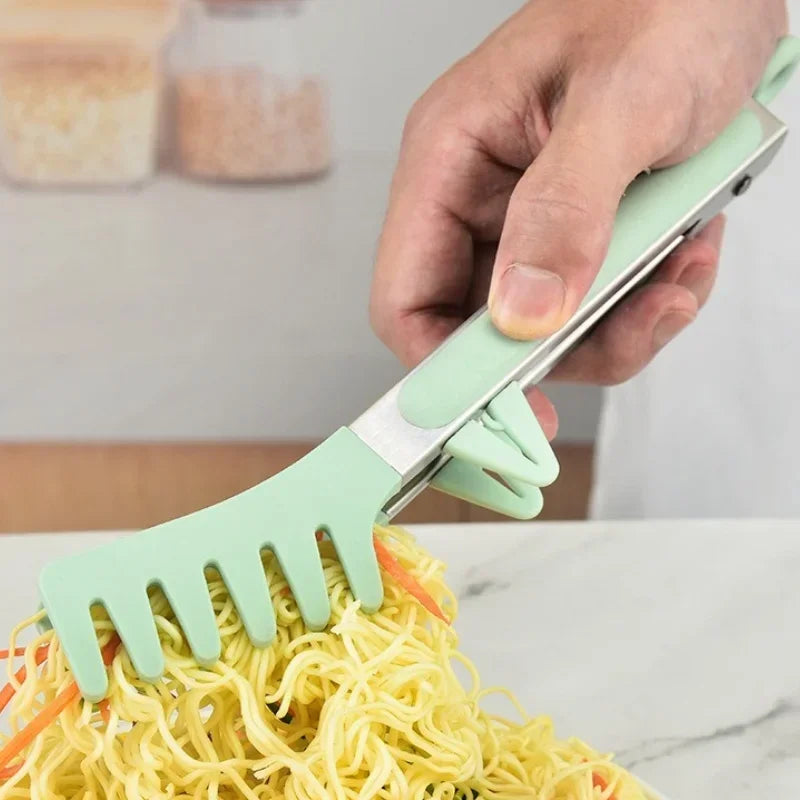 Axyaa Silicone Kitchen Tongs Set - Non-Slip Cooking Tools for Barbecue, Salad, and More