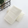 Axyaa Luxury Embroidered Bamboo Bath Towel Set - Green/Coffee/Cream - Personalized