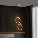 Axyaa Modern Minimalist Pendant Chandelier Gold Black Hanging Lamp