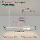 Axyaa Modern Nordic LED Chandelier for Dining Room and Office