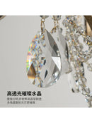 Axyaa High Living Room Dining Crystal Lamp Duplex Villa Light Luxury