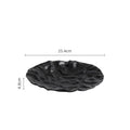 Axyaa Ceramic Salad Plate with Frosted Texture, Shallow Design - Artistic Tableware