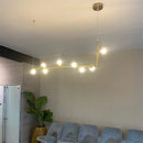 Axyaa Nordic Chandelier: Luxury Magic Bean Pendant Lamps for Modern Dining Room Decor