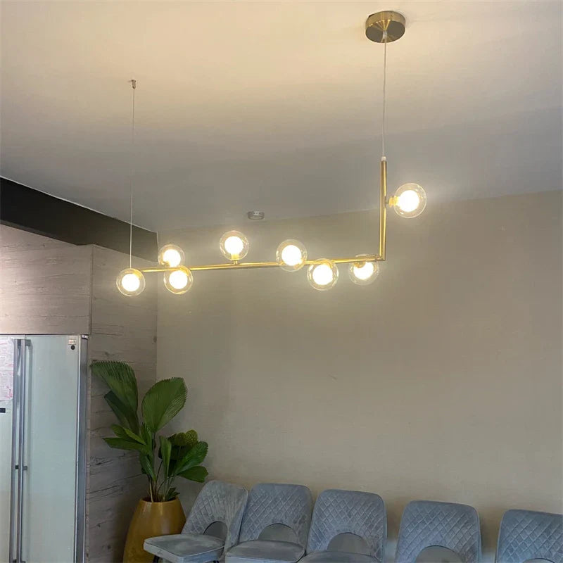 Axyaa Nordic Chandelier: Luxury Magic Bean Pendant Lamps for Modern Dining Room Decor