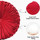 Axyaa Velvet Pumpkin Throw Pillow 38cm - Home Decor, Seat Cushion, Waist Pillow