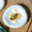 Axyaa Matte Stone Plate Tableware for French Western Food, Steak & Fruit Salad