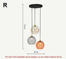 Axyaa Nordic Glass Chandelier LED Pendant Light for Living Room & Restaurant