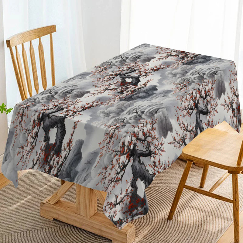 Axyaa Scenery Tablecloth for Wedding, Hotel, Banquet, Kitchen, Dining, & Outdoor Decor