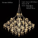 Axyaa Nordic Crystal Pendant Lamp for Chrome Decorative Lighting in Living & Dining Rooms