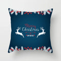 Axyaa Merry Santa Christmas Cushion Covers for Sofa, Bedroom, Car - Festive Pillow Cover
