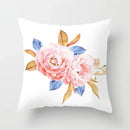 Axyaa Flower Butterfly Pattern Cushion Cover - Sofa Decoration Pillowcase