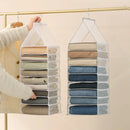 Axyaa Hanging Closet Organizer Shelves for Pants Socks Underwear - Space-Saving Storage Solution