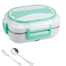 Axyaa Electric Heating Lunch Box 1L Warmer Container 110V 220V 24V 12V