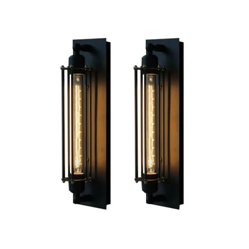 Axyaa Retro Industrial Iron Wall Light for Indoor LED Lighting