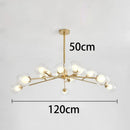 Axyaa Modern Living Room Chandeliers LED Ceiling Lamp Hanging Lights Indoor Lighting