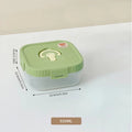 Axyaa Divided Lunch Box: Leakproof Portable Container for Salad, Fruit, and Bento