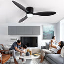 Axyaa LED Ceiling Fan Light Modern Home Decor Chandelier for Living Room Bedroom Dining