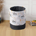 Axyaa Canvas Laundry Basket: Foldable High-capacity Waterproof Storage for Kids - Animal Design