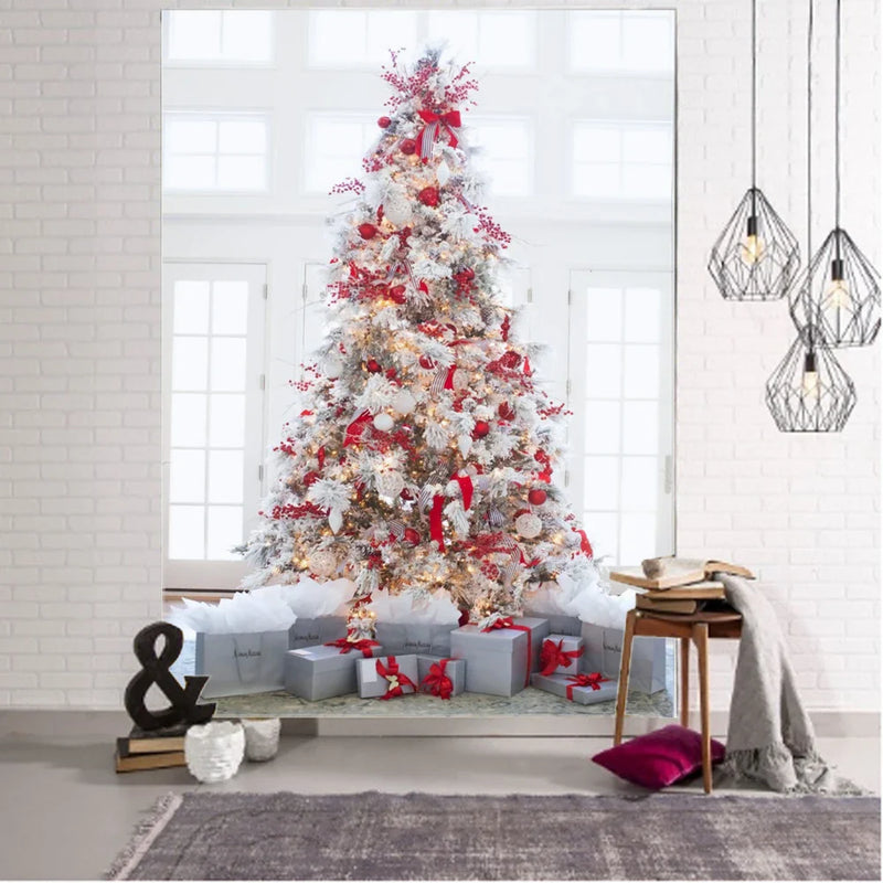 Axyaa Christmas Tree Tapestry for Home Decor and Parties