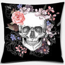 Axyaa Skull Print Series Cushion Cover - Rainbow Peach Decoration for Home