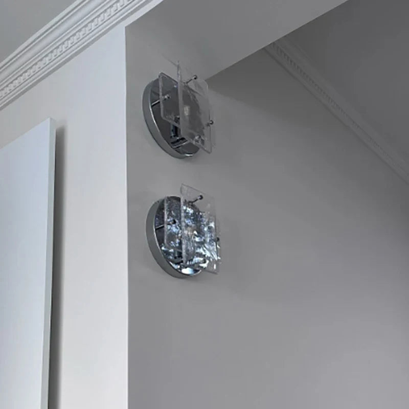 Axyaa Chrome Metal Base G9 Bulb Wall Light for Hotel Living Room
