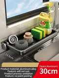 Axyaa Sponge Holder Sink Rack Soap Towel Bathroom Organizer Storage Shelf