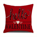 Axyaa Truck Bow Love Plaid Sofa Cushion Cover Sweet Romantic Home Decoration