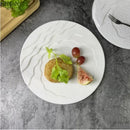 Axya White Ceramic Western Steak Plate Dinner Sushi Dessert Fruit Salad Bowl