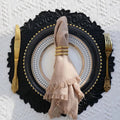 Axyaa Round Pink Placemats Set for Dining and Events