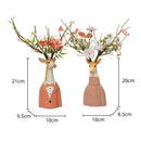 Axyaa Cartoon Deer Resin Vase Home Decor Artificial Animal Sculpture